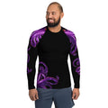 Purple Octopus - Long Sleeve Unisex Rash Guard Sun Protection UPF 50+