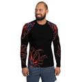 Black and Red Octopus - Long Sleeve Unisex Rash Guard Sun Protection UPF 50+